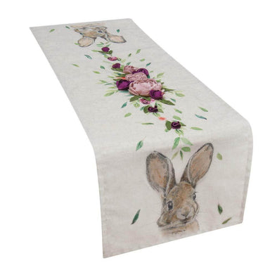 Oblong-Easter-Table-Runner-with-3D-Flower